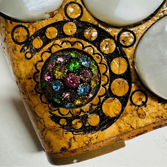 AMARANTI Made in Italy platforms sandals size 38 USA size 7.5/8 multi color - Picture 4 of 7